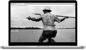página inicial do site do fotógrafo Pedro Martinelli